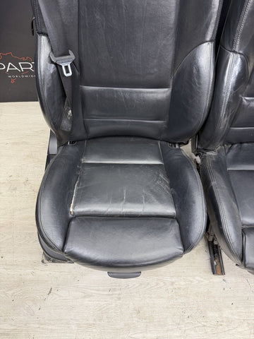 01-06 BMW E46 M3 Convertible Interior Front Non Heated Seats Black *Notes*