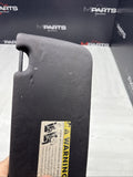 08-13 OEM BMW E92 328 335 M3 Coupe Right Passenger Sun Visor Black Felt