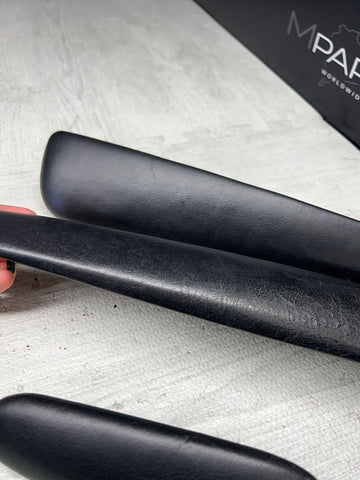 01-06 BMW E46 M3 Convertible Door Arm Rest Armrest Pads Black *4 Broken Tabs