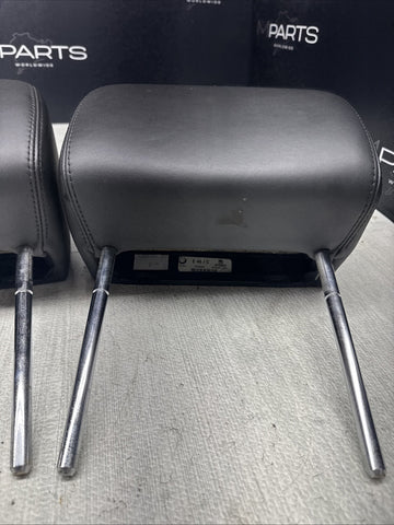 2001-2006 BMW E46 M3 Convertible Black Rear Headrests Head Rests Pair OEM