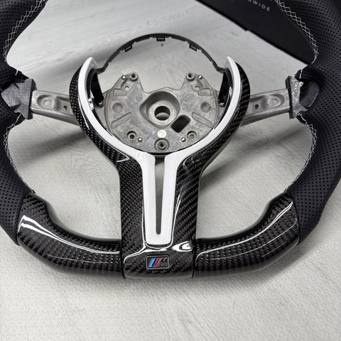 15-20 BMW F80 F82 F83 M3 M4 OHC Carbon fiber Steering Wheel Manual DCT