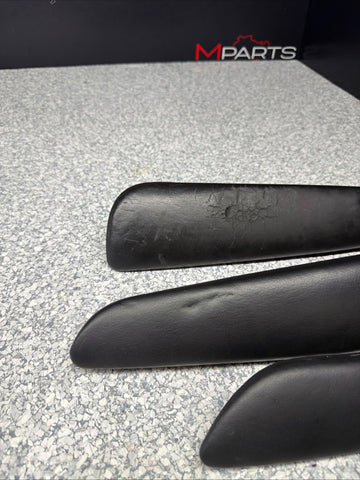 01-06 BMW E46 M3 Convertible Door Arm Rest Armrest Pads Black *Broken Tab*