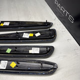 01-06 BMW OEM E46 M3 Coupe Trim Armrest Pads Set Black 8238622 *Notes*