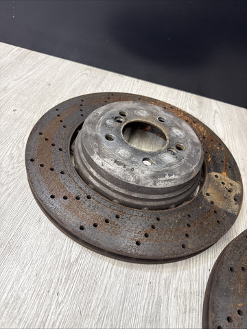 OEM 06-10 BMW E60 E63 E64 M5 M6 REAR BRAKES DISCS ROTORS