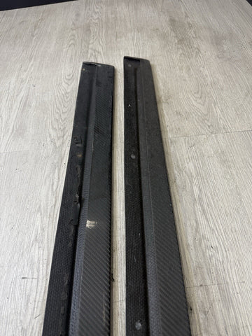 (PICKUP ONLY) 15-21 BMW F87 M2 Carbon Fiber Side Skirt Extensions RWCARBON
