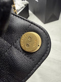 NEW CHANEL Mini 25 Hobo Bag Black Quilted Gold Chain  Women's Shoulder Strap