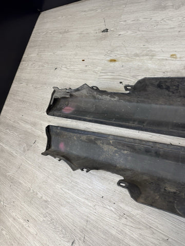 01-06 BMW E46 M3 Rocker Panel Side Skirts OEM Carbon Black *Notes*