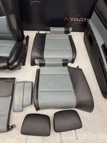 08-13 BMW E93 M3 Convertible Complete Interior Seats Black Silverstone Novillo