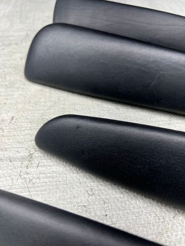 01-06 BMW E46 M3 Convertible Door Arm Rest Armrest Pads Black *2 Broken Tabs