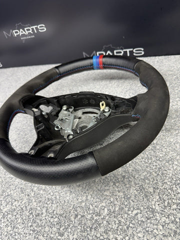 BMW Steering Wheel 01-06 E46 M3 Stock SMG Rewrapped Tri Color Stripe