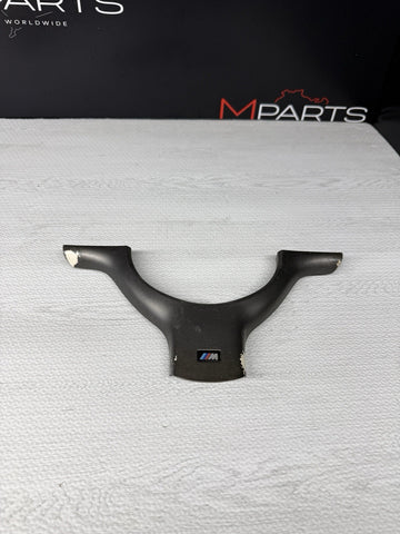 OEM 01-06 BMW E46 M3 Lower Steering Wheel Trim Cover Plate Titan Shadow Grey