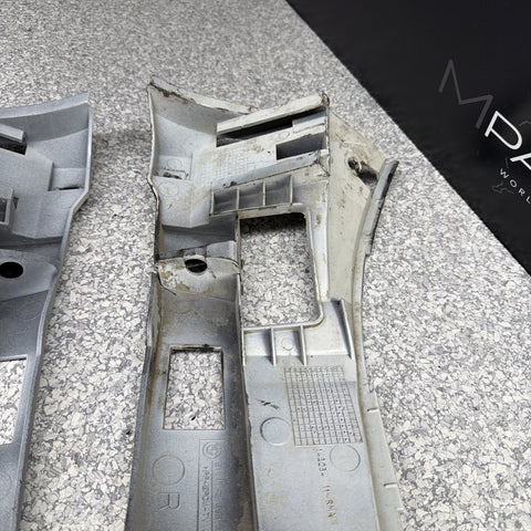 01-06 BMW E46 M3 FRONT BUMPER COVER GUARDS BRACKETS 2695247