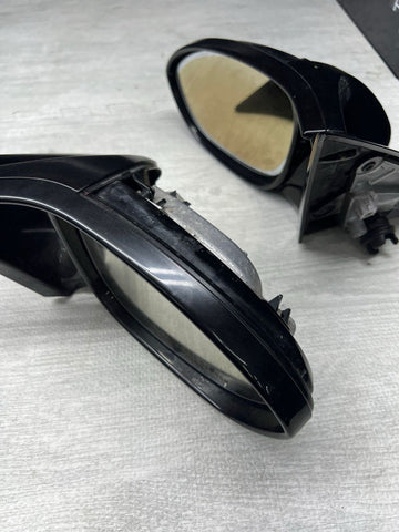 08-13 BMW E92 E93 M3 Folding Mirrors Gloss Black Trims + Glass / No Covers