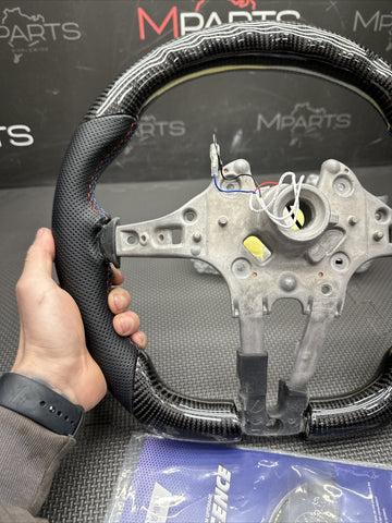 NEW 15-20 BMW F80 F82 F83 M3 M4 OHC LED Carbon fiber Steering Wheel