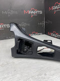 Black Leather Center Console Trim 13-16 BMW F06 M6