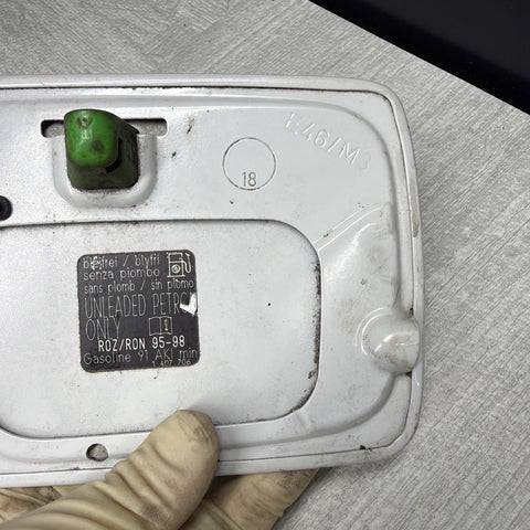 2000-2006 BMW E46 323 325 330 M3 Fuel Gas Cover Door Lid Alpine White OEM