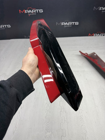 BMW G82 G83 M4 REAR BUMPER DIFFUSER TRIMS SPLITTERS 8076450 OEM IMOLA RED