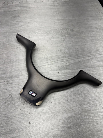 01-06 BMW E46 M3 Lower Steering Wheel Trim Cover Plate Titan Shadow Grey