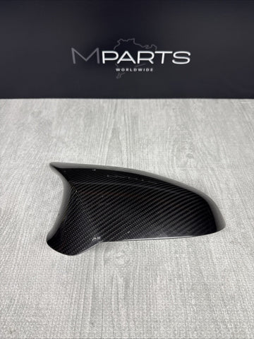 BMW F80 F82 F83 M3 M4 15-20 Front Left Carbon Fiber Mirror Cap OEM 2348099