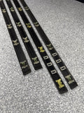 BMW E36 M3 Sedan 1992-1998 Black Door Mouldings Trims Set OEM