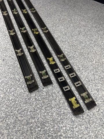 BMW E36 M3 Sedan 1992-1998 Black Door Mouldings Trims Set OEM