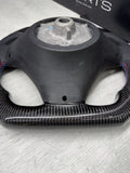 08-13 BMW E90 E92 E93 M3 OHC Carbon fiber Steering Wheel Tri Stitched Manual