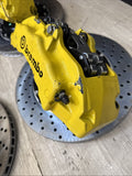 AS IS Set 01-06 BMW E46 M3 BREMBO Big Brake Kit Yellow Calipers Rotors Plug Play