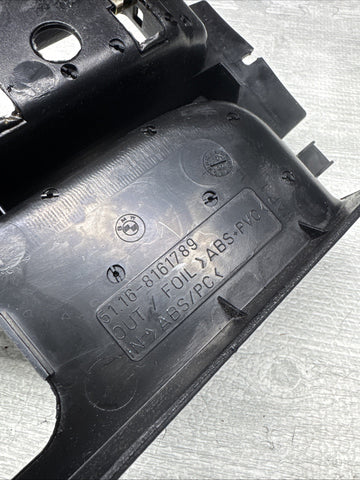 BMW E36 M3 COUPE BLACK CENTER CONSOLE STORAGE COMPARTMENT TRIM ARMREST DELETE