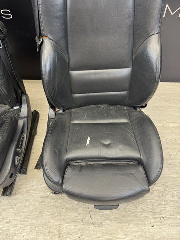 01-06 BMW E46 M3 Convertible Interior Front Heated Seats Black *Notes*