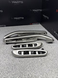 01-06 BMW E46 M3 Custom Painted Black Door Trim Armrests Front Rear Coupe