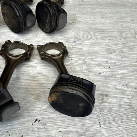 1996-2000 BMW S52 Engine Piston and Connecting Rod Set of 6 E36 M3 Z3M OEM