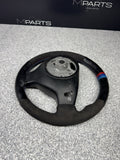 BMW Steering Wheel 01-06 E46 M3 Stock SMG Rewrapped Tri Color Stripe