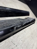 01-06 BMW E46 M3 Rocker Panel Side Skirts OEM Carbon Black *Scratches*