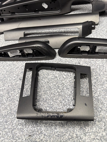 01-06 BMW E46 M3 Convertible Interior Armrests Trim Set Titan Shadow Grey