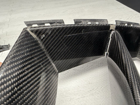 21-26 BMW G80 G82 G83 M3 M4 Carbon Fiber Air Ducts Scoops Vents Set OEM *Cracks