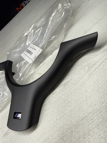 NEW OEM 01-06 BMW E46 M3 Lower Steering Wheel Trim Cover Plate Black 32347833355