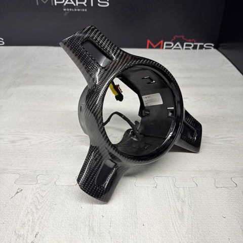 Real Carbon Fiber Steering Wheel Frame Cover Trim Porsche 911 GT3 2011-2015