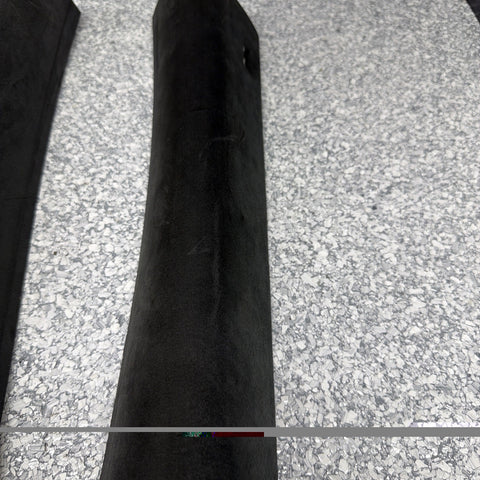 06-10 BMW E63 M6 COUPE Interior A-Pillar Trim Panel Pair L&R  ALCANTARA Set OEM