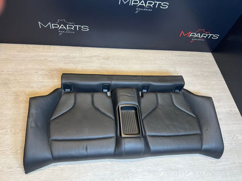 BMW F82 M4 Coupe 15-20 Rear Back Seats Cushion Black Leather Backrest Bench