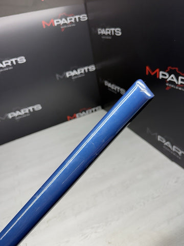 01-06 BMW E46 M3 3-Series Rear Left Quarter Moulding 2694731 Topaz Blue