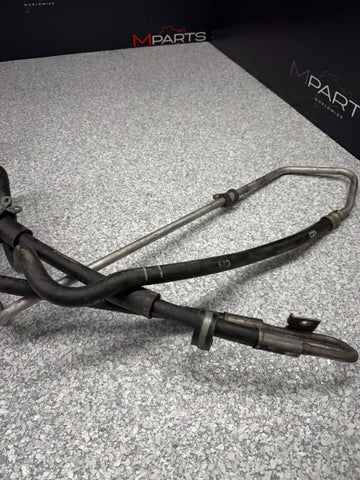 08-13 BMW M3 E90 E92 E93 Front Lower Power Steering Line Hose Set OEM