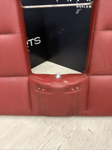BMW 01-06 E46 M3 Convertible Rear Seat Back Rest Imola Red Leather Backrest