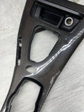 09-13 BMW E90 E92 M3 DCT CIC LEATHER CENTER CONSOLE TRIM 7903962 CARBON FIBER