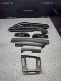 01-06 BMW E46 M3 Convertible Interior Armrests Trim Set Titan Shadow Grey