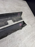 01-06 BMW E46 M3 Rocker Panel Side Skirts OEM Carbon Black *Scratches*