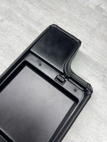 01-06 BMW E46 M3 Center Console Armrest Arm Rest Black Leather