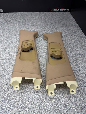 99-06 BMW E46 Sedan Passenger Right Driver Left B pillar Set Pair Trim Frame OEM