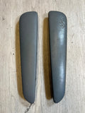 BMW E46 325 330 M3 Front Door Upper Armrest Pads Dove Grey Gray