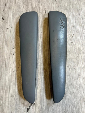 BMW E46 325 330 M3 Front Door Upper Armrest Pads Dove Grey Gray