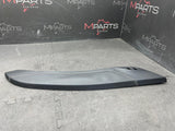 15-19 FERRARI 488 CENTER TUNNEL CONSOLE TRIM PANEL OEM LEATHER WHITE STITCHING